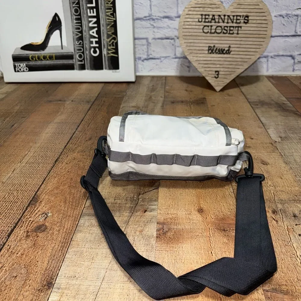 The North Face White Duffle Mini Very Rare Crossbody Has Flaws